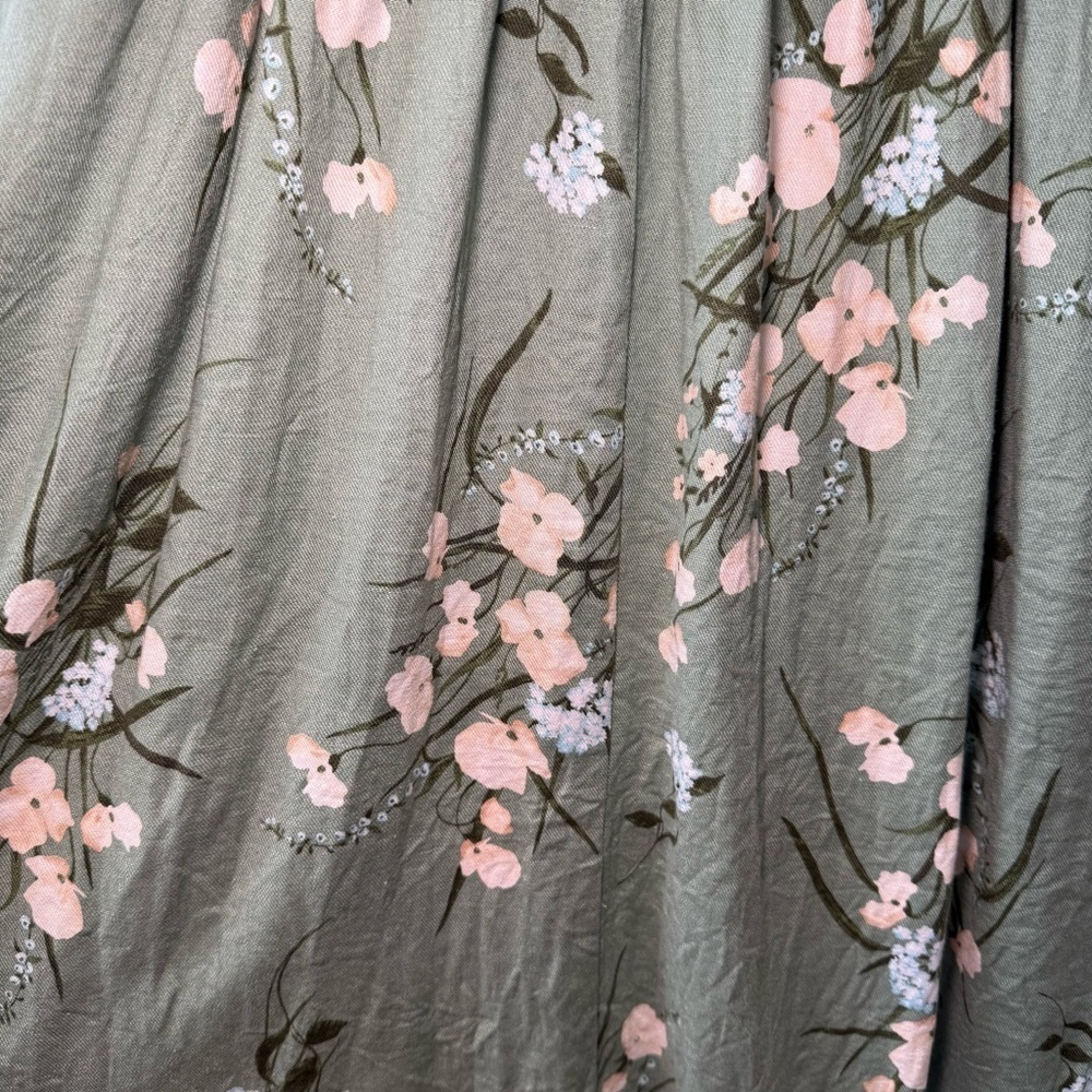 House of Harlow 1960 Midi Green Floral Dress - Picture 3 of 8